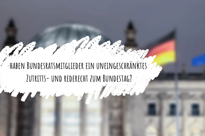 Zurittsrechte Bundestag (Rederecht)